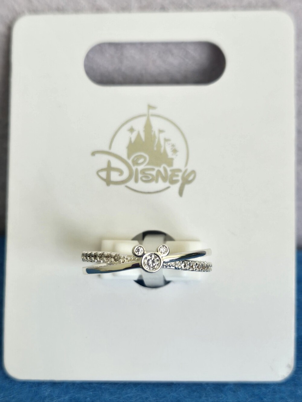 Mickey Crystal Ring - Silver